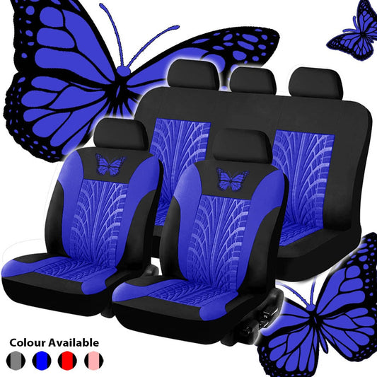 Butterfly Car Seat Covers Set Auto Seat Protector