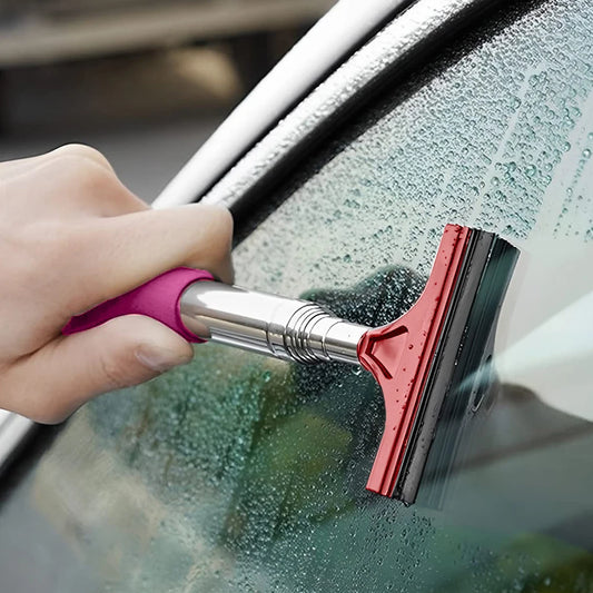 Auto Glass Squeegee Portable Rearview Mirror