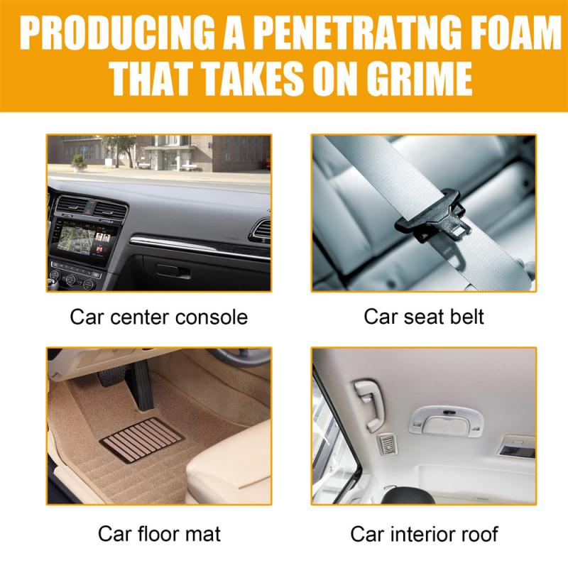 Multi-Purpose Foam Cleaner for the Car Interior