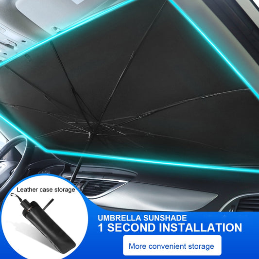 Car Sunshade Front Windshield Parasol V-shaped