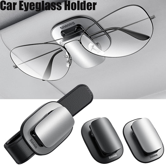 Car Glasses Case Auto Sun Visor Glasses Holder Sunglasses Clip